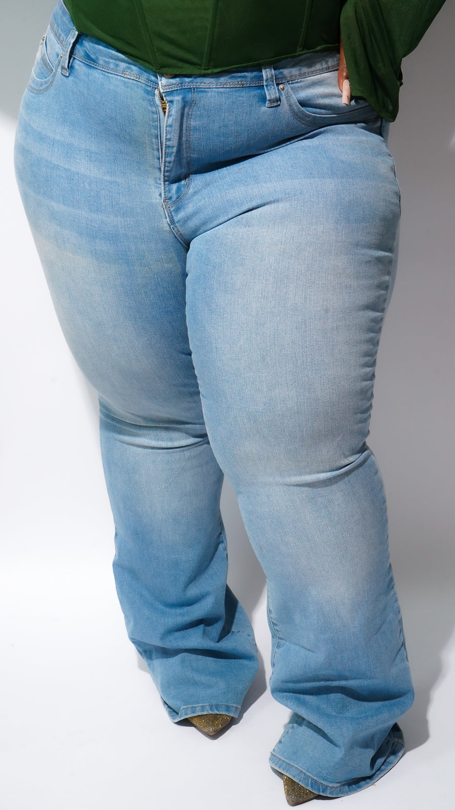 Time is Money High-Rise Flare Jean