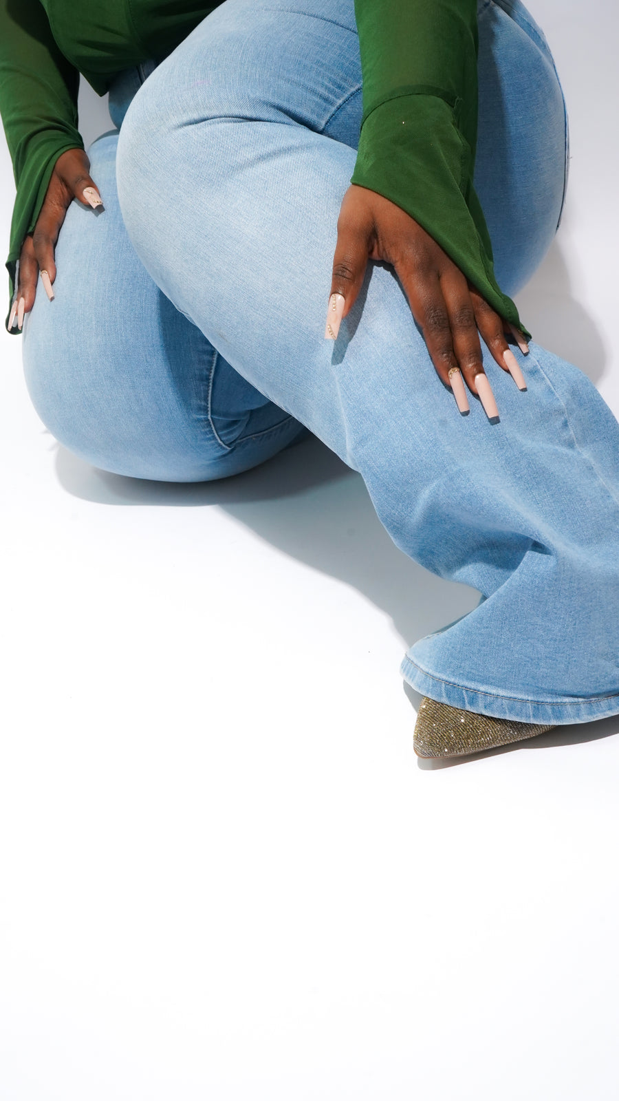 Time is Money High-Rise Flare Jean