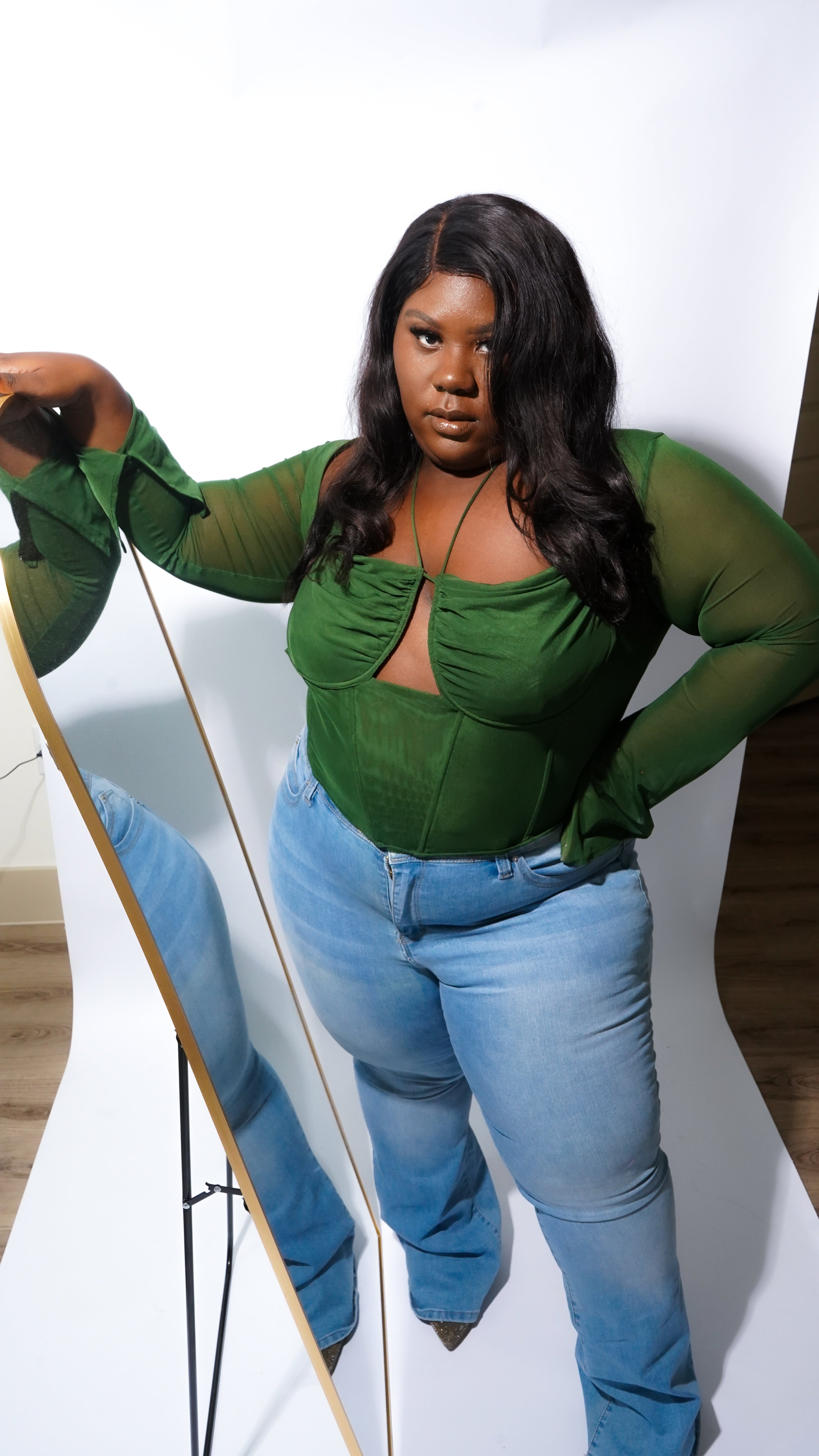 Time is Money High-Rise Flare Jean
