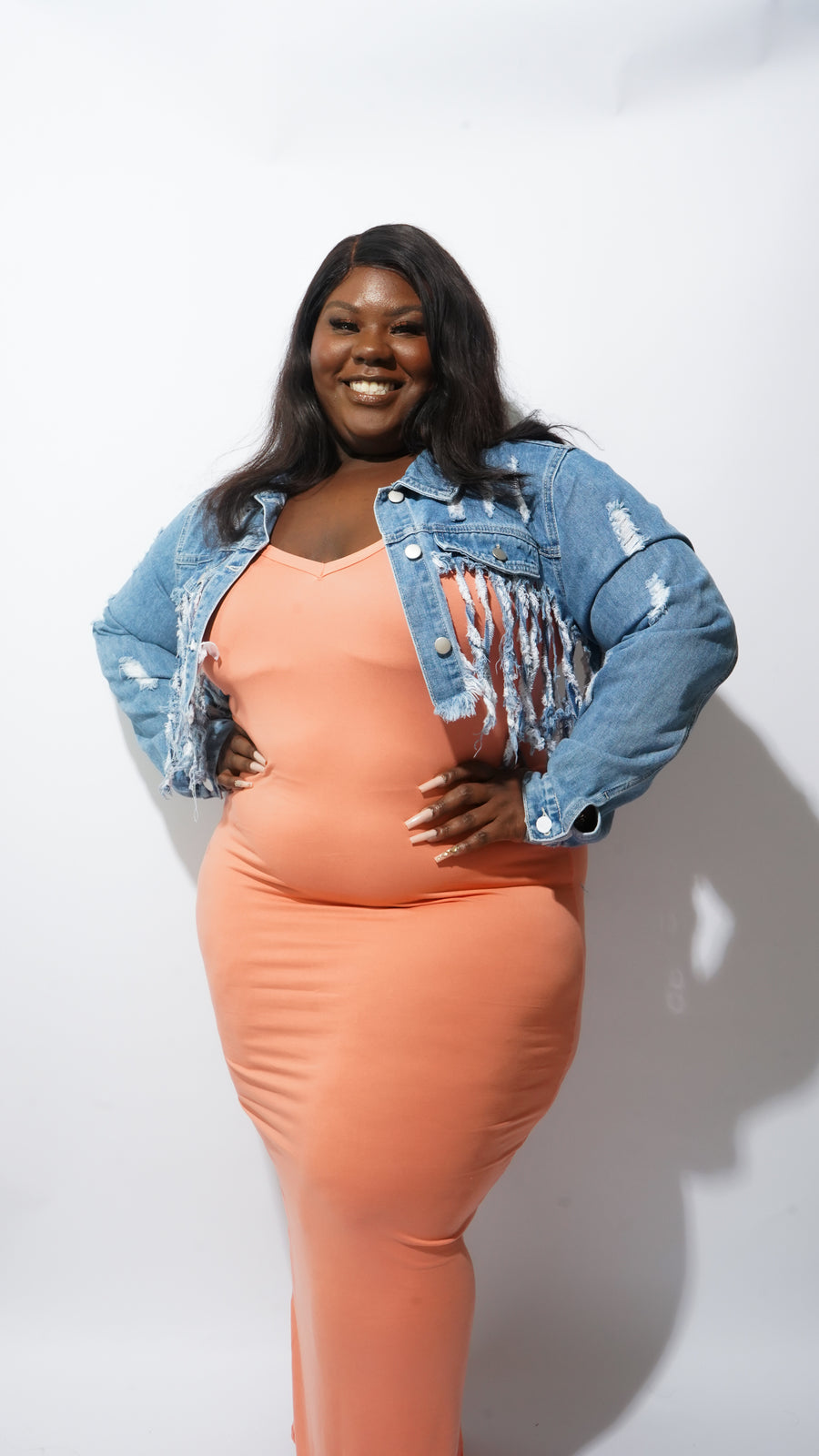 Georgia Peach Maxi Dress