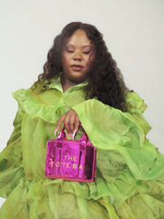 Miss Matcha Organza Mini Dress