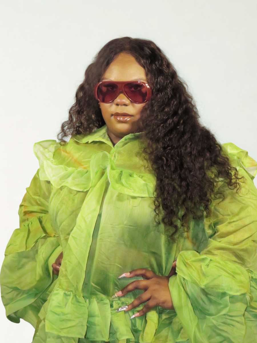 Miss Matcha Organza Mini Dress