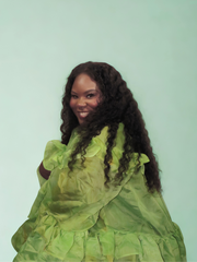 Miss Matcha Organza Mini Dress