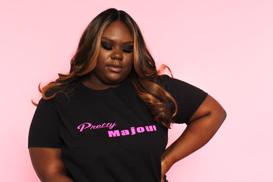 Pretty Majour Slogan T-shirt