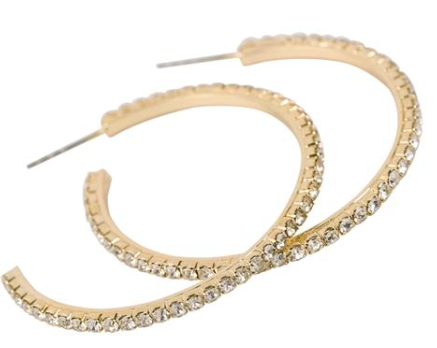 Peace of Heaven Rhinestone Earrings